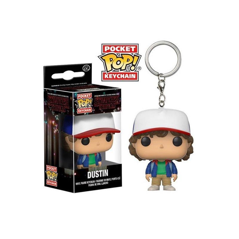 Funko Pop Stranger Thing Eleven Keychain Figure With Box Resin Decoration
