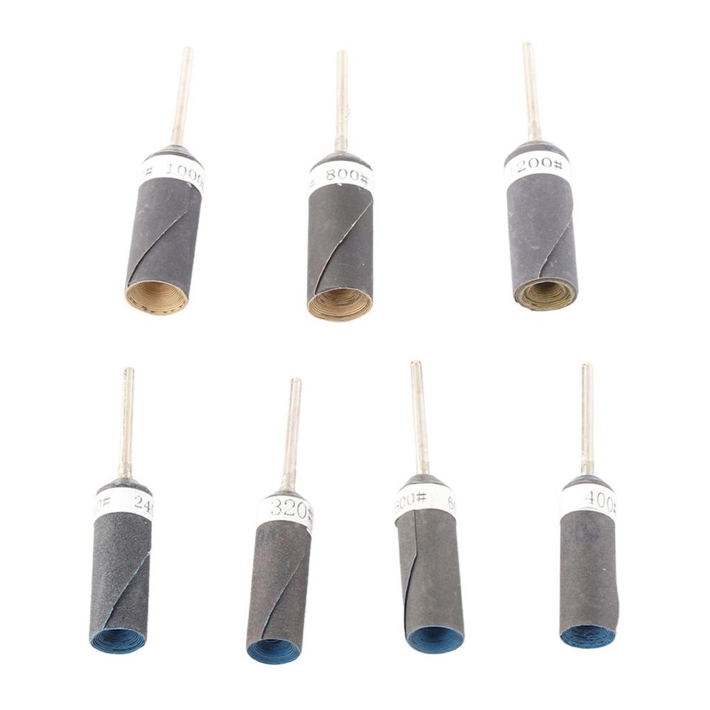 7pcs Cylinder Sandpaper Rod Electric Polishing Grinding Head for Jewelry Making