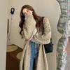 Women's Mid-Length Retro Knit Cardigan: Cozy, Loose Autumn/Winter Sweater Coat