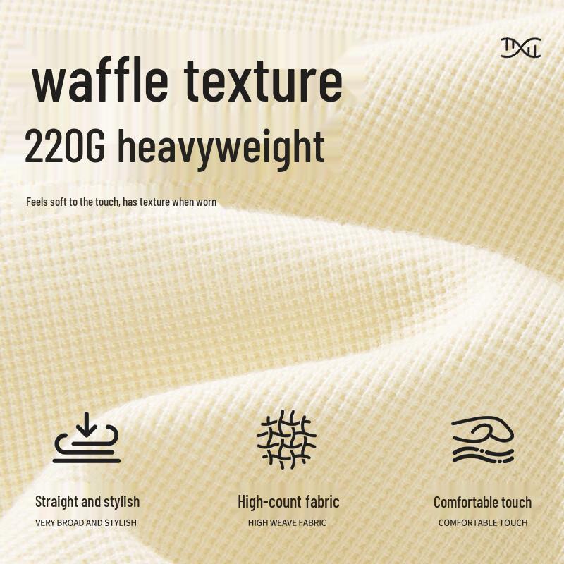 JEEP Men's 2026 Spring Waffle Knit Long-Sleeve T-Shirt