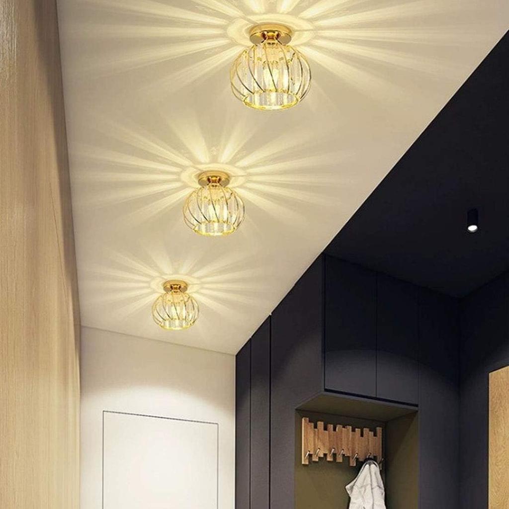 Loiogohot Ceiling Light, Stylish Entryway Light, Hallway Light, Compatible with E26 Bulbs, 4-Tatami Size, Stylish Nordic Indoor Lighting Fixture,