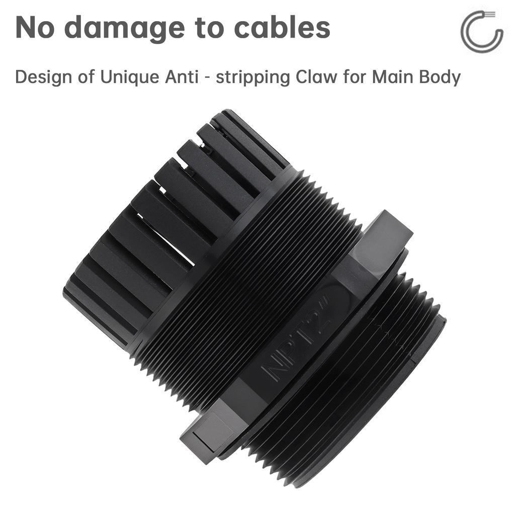 Nylonová 1/4-2 palcová NPT kabelová vývodka IP68 Vodotěsná Nehořlavá Odlehčení tahu Vysoká zátěž Bezpečné těsnění