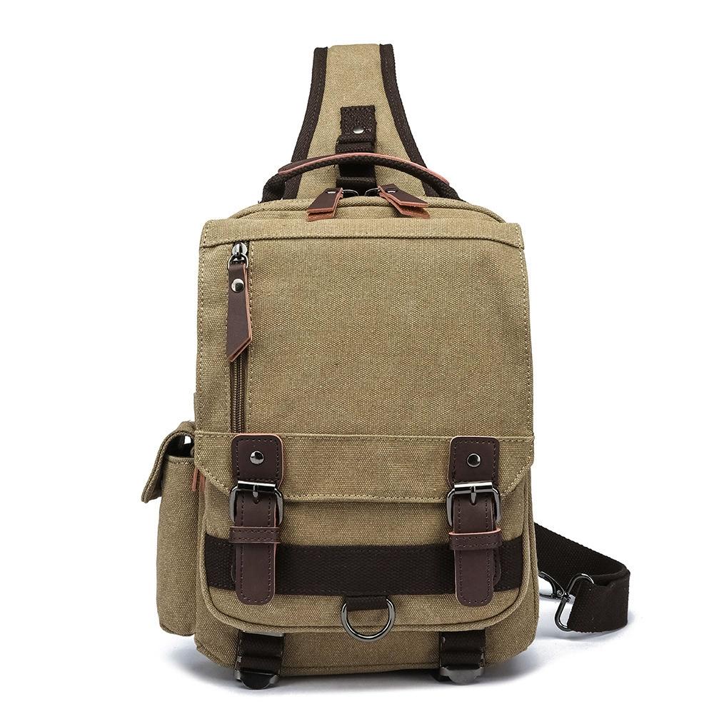 Retro crossbody taška, plátěná taška přes rameno pro muže a ženy, taška přes rameno, cestovní taška