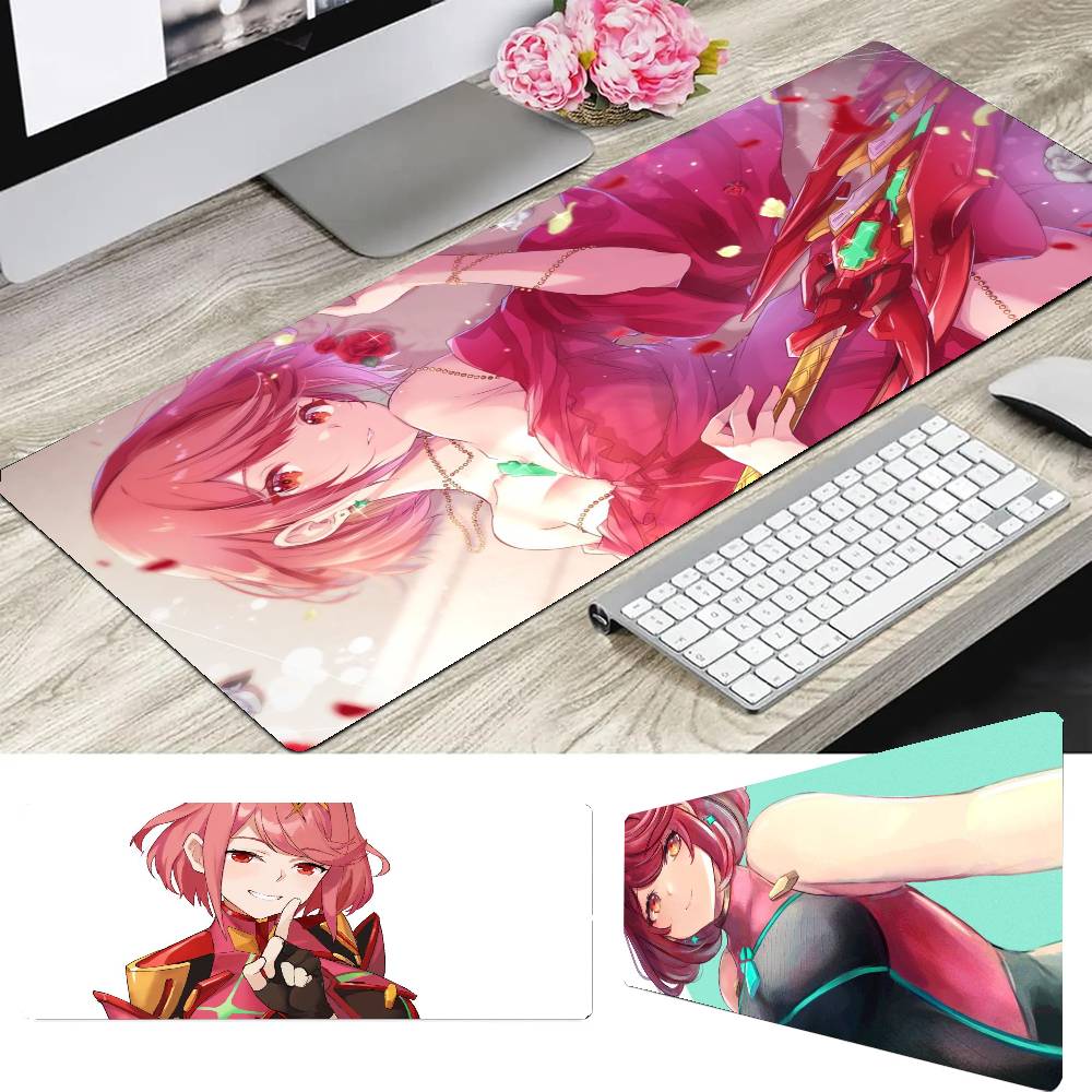 Pyra Animated Game X-Xenoblade Chronicles X Mousepad Mouse Mat Desk Mat With Pad Gaming Accessories Prime Gaming XXL Keyboard