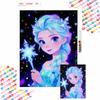 Diamonds Full Diamond Art Painting Kit Elsa Diamond Painting Home DecorSparkling Snowflake Magic Wand