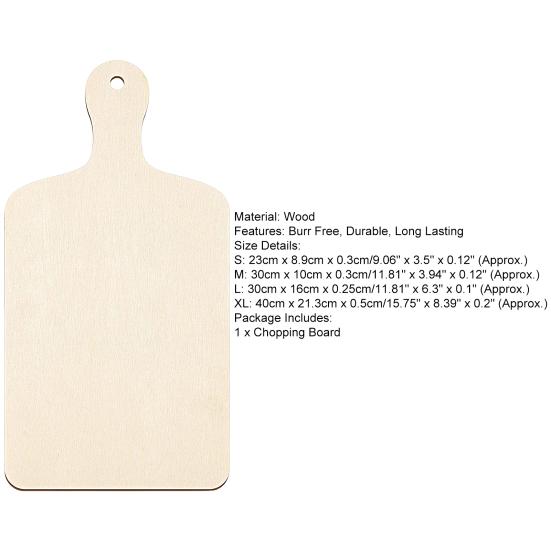 Serveringsbrett God Glatt Kant Tre Skjærebrett Tre DIY Hakkebrett Kjøkkendekorasjon Trebrett for Hjemmet