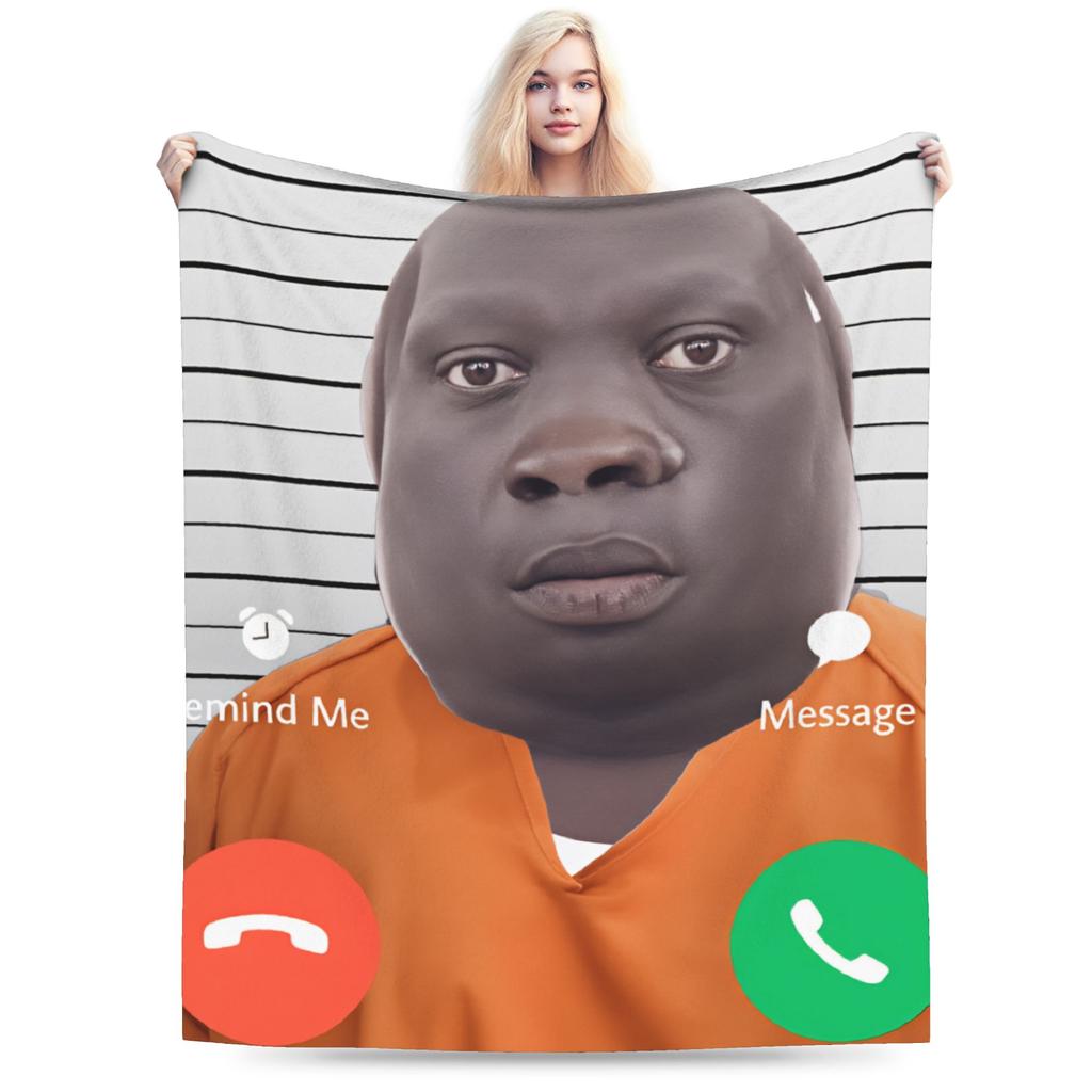 John Pork Is Calling Flannel Blanket Winter  Warm Soft Bedding Throws for Kids Couch Chair Comfortable Bedspread Sofa Bed Cover