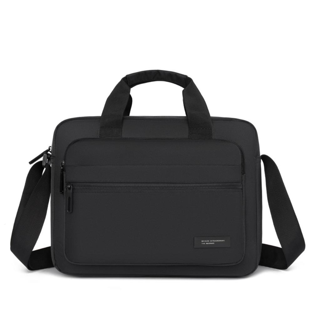 

Zipper Closure Oxford Briefcase Waterproof Crossbody Sling Bag Shoulder Bag Travel Bag Office чёрный