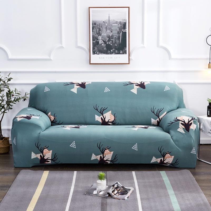 Printing Merry Christmas Sofa Covers Elastic Seat Stretch Slipcover Home Decor