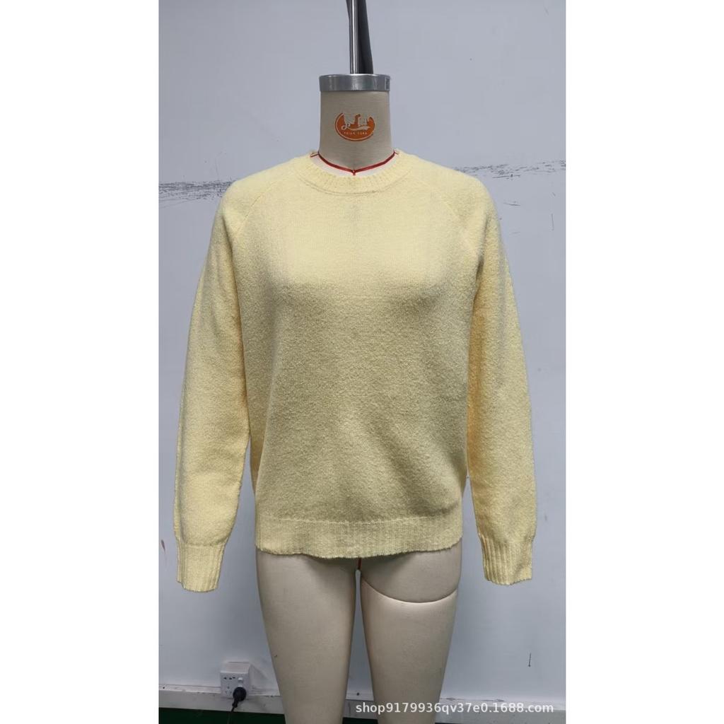 Damski Vintage Miękki Sweter Dzianinowy, Luźny Codzienny Sweter, Wiosna Jesień