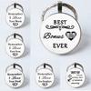 Keychain Accessories Pendant Floral Thanksgiving Text Good Friends Retro Personalized Keychain Gift Pendant
