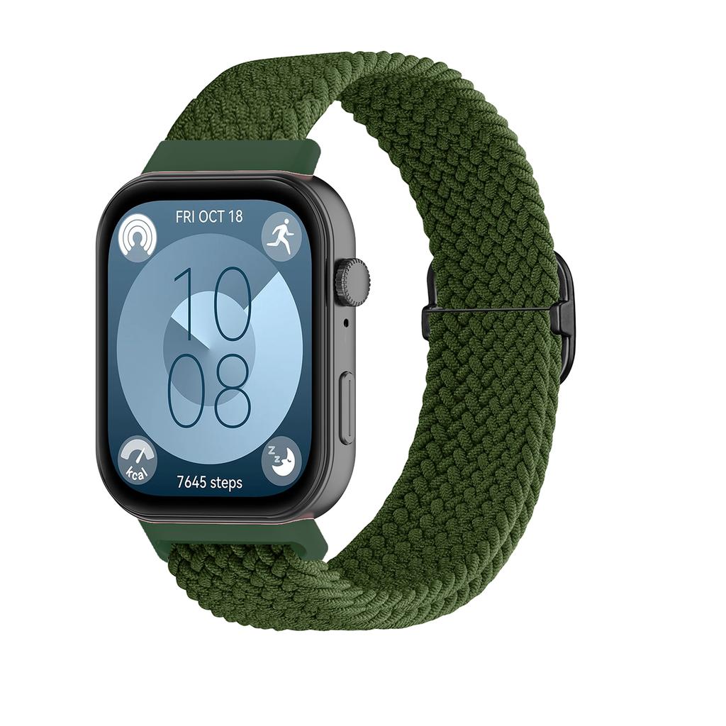 Armband für Huawei Watch Fit 3 4 pro Zubehör Verstellbares Sport Ersatz-Armband Geflochtenes Solo Loop Armband huawei fit3 4 Band