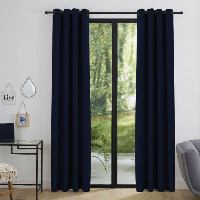 Rideau occultant 140 x 260 cm "Night" Bleu Nuit
