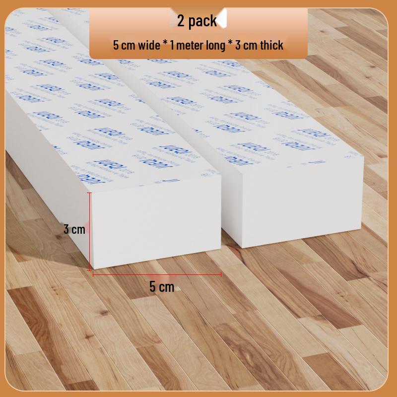 Samoprzylepny biały pasek z gumy piankowej: Uszczelka do drzwi i okien, amortyzująca, dźwiękoszczelna, podkładka antykolizyjna do urządzeń mechanicznych.
