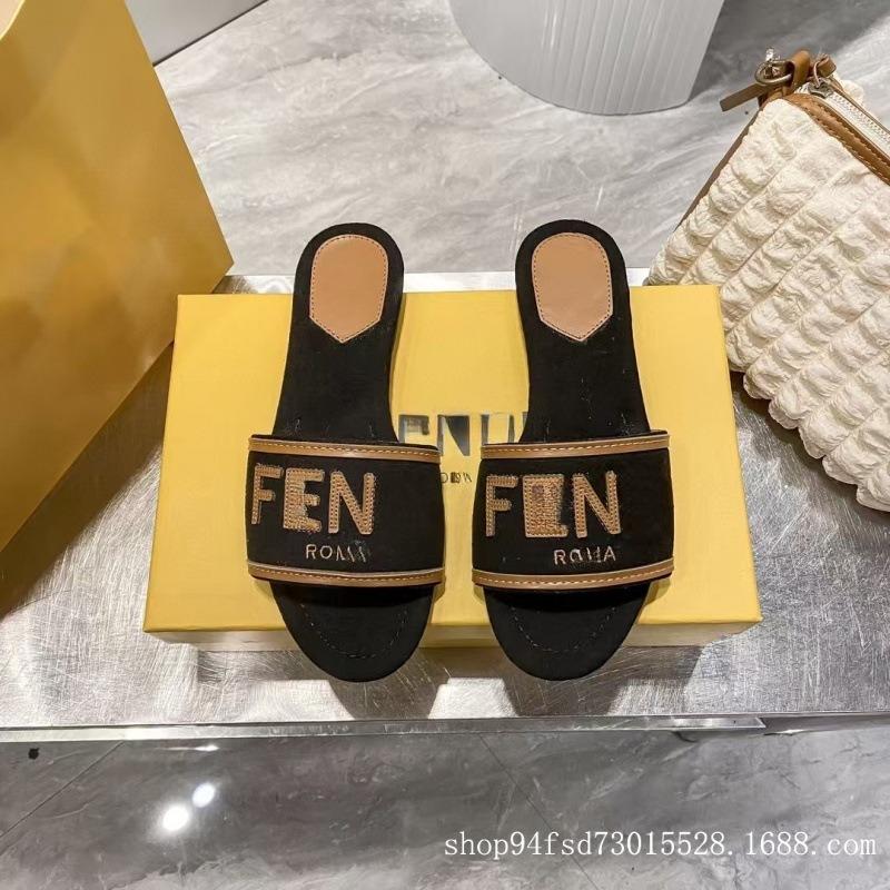 Zapatillas planas clásicas de una sola pieza, punta redonda, color caramelo, zapatos de mujer, sandalias casuales de playa para mujer