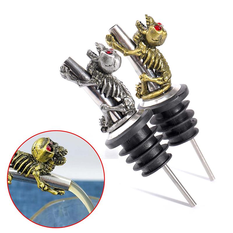 

1Pc Цинковый сплав Вино Аэратор Разливщик Череп Вино Бутылка Пробка Бар Инструменты