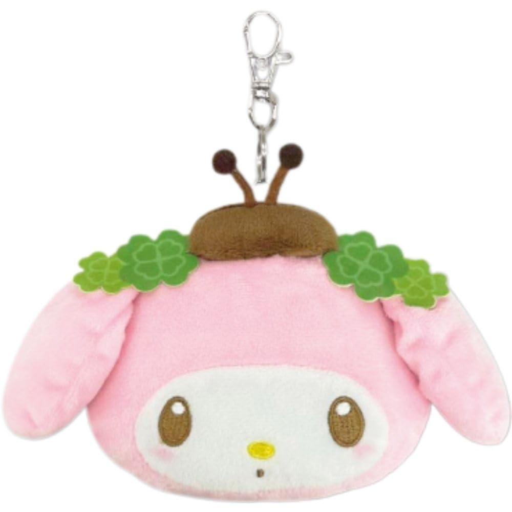 Hatayama Shoji Sanrio Face Reel Pass Small Kimono My Melody Ladybug Commuter Holder Case with IC Card Commuting to School Character Approx. 63203891