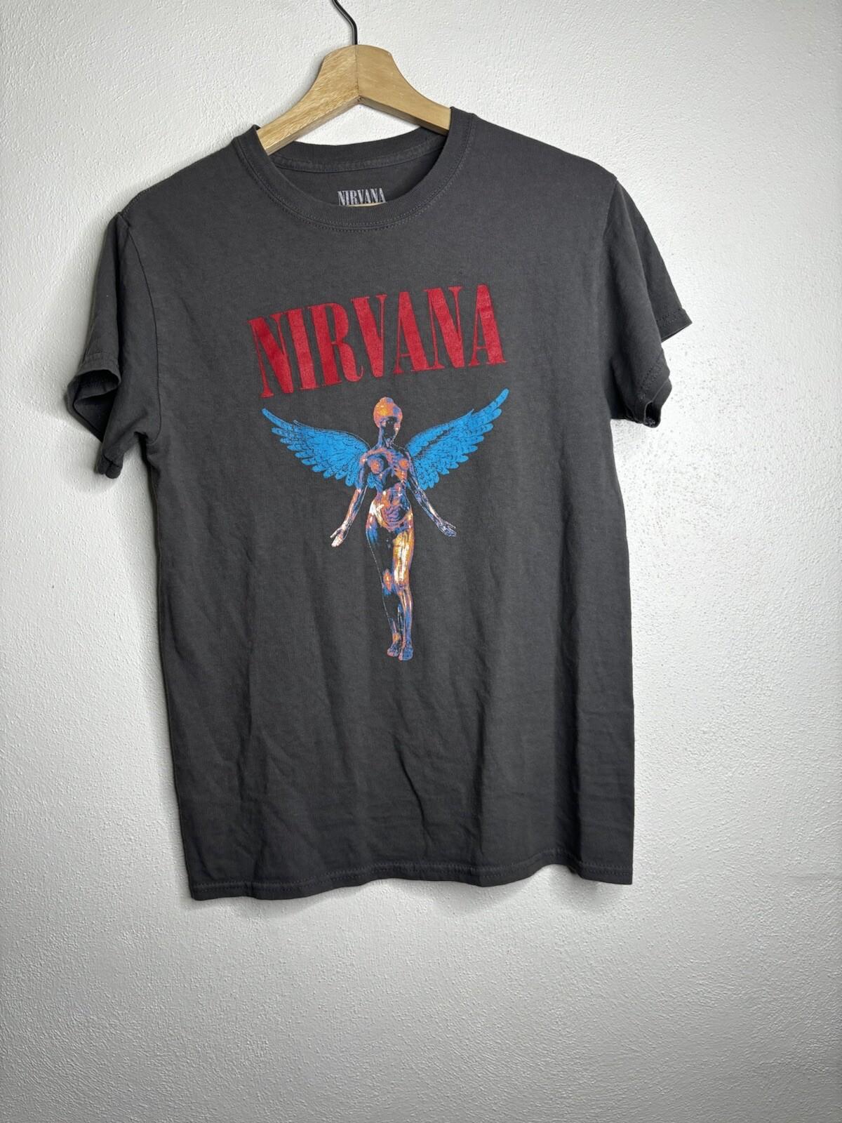 Nirvana In Utero Short Sleeve Band T-shirt Men’s Size Small Gray S