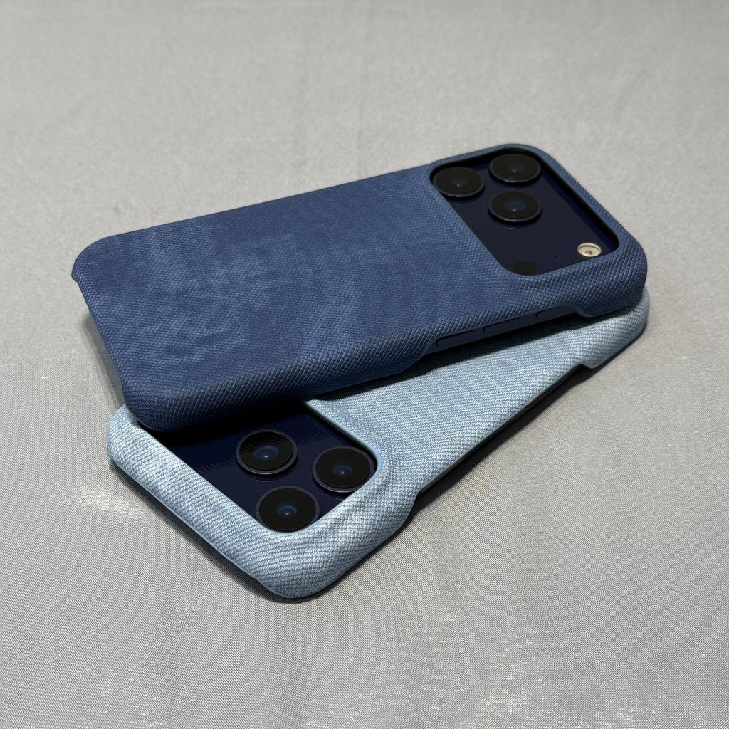Case For iphone 17 Pro Max Hard PC Cowboy Cloth Texture Anti Fall Phone Cover For iphone 17 Air 17 Pro Shell Shockproof Bumper