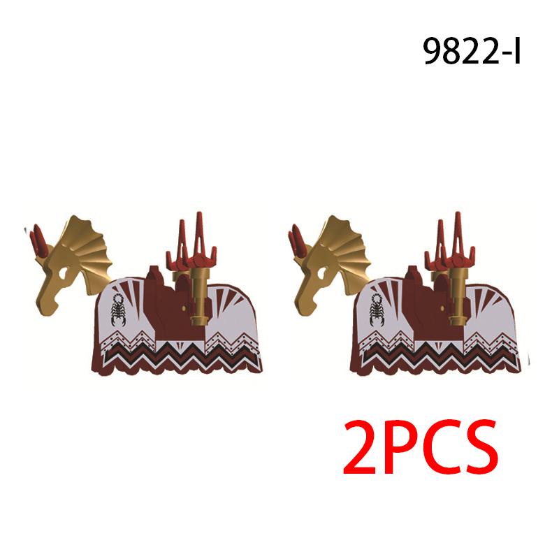 Skeleton Soldier Army King Knight Undead Horse Warrior Bricks Building Block Ringwraith Saddle Roman Soldiers Sword Waffen Toys