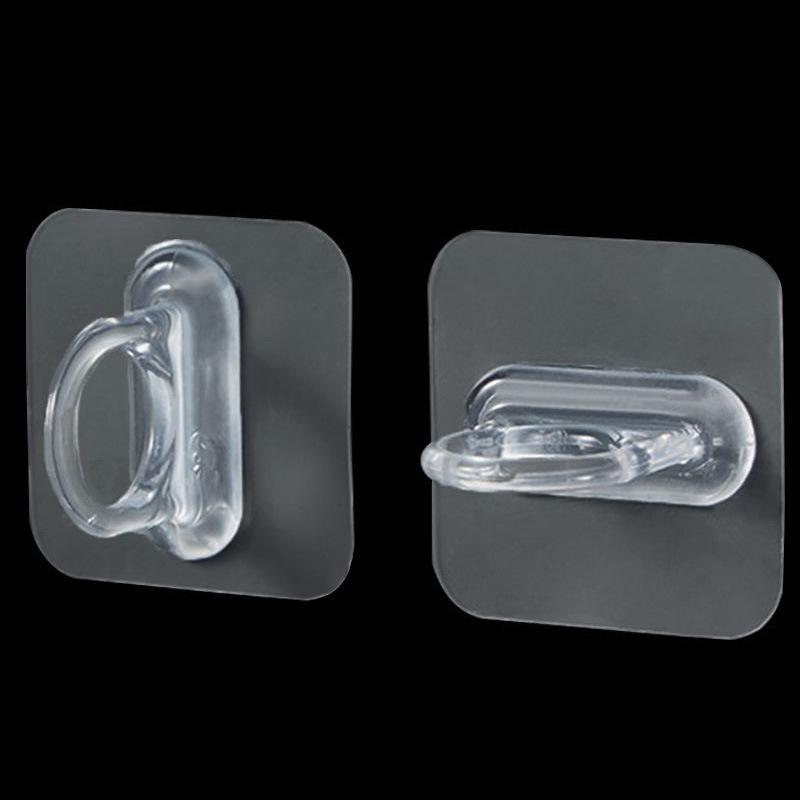 1/4/8/10Pcs Wall-Mounted Multifunctional Hooks Free Punching Seamless Paste Rack