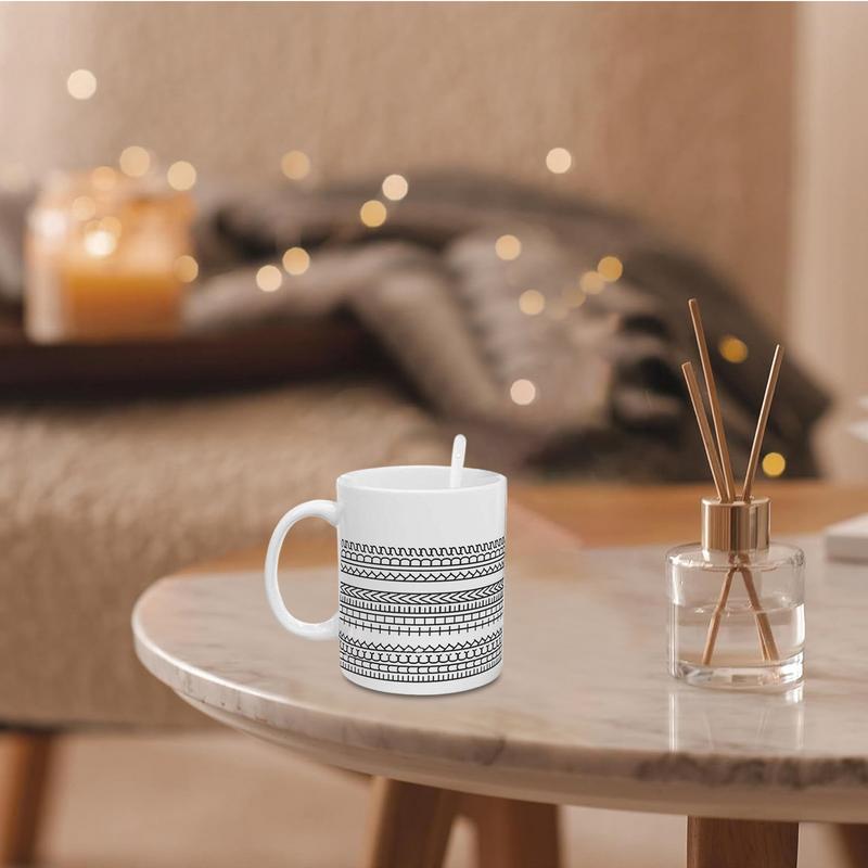 10oz Coffee Mug with Handle Tea Cup Novelty Microwave-Safe Coffee Cup Ceramic Drinking Cup Desktop Ornament for Water Milk Tea