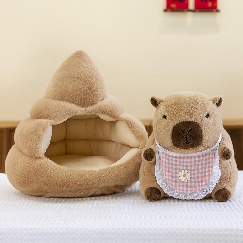 Adorable Capybara Nesting Doll Plush Toy - Detachable, Creative Rag Doll Gift for Boys and Girls