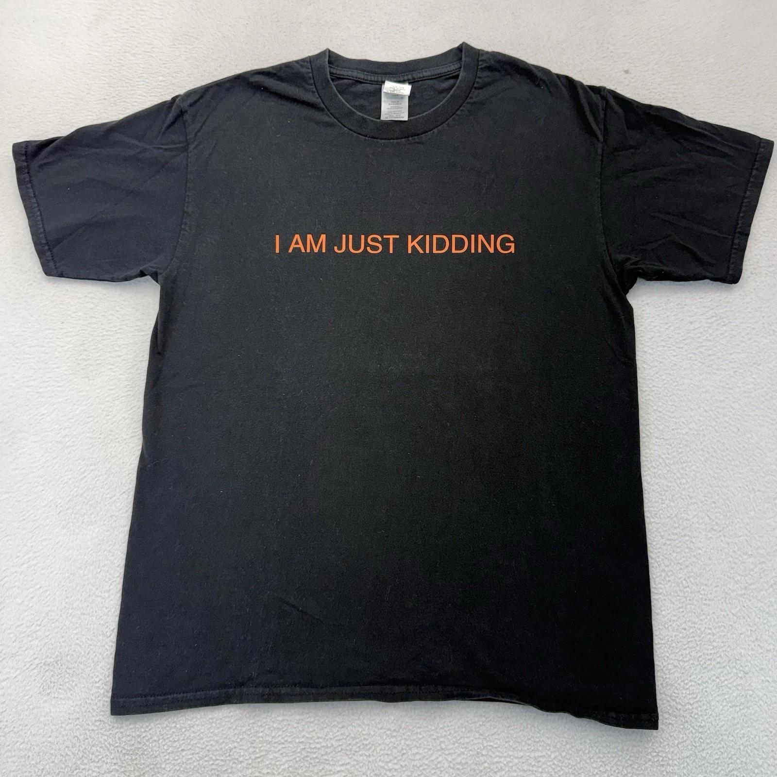 Airway Я Просто Шучу Улица Мода Смешной Юмор Графическая Футболка Двойная Печать S