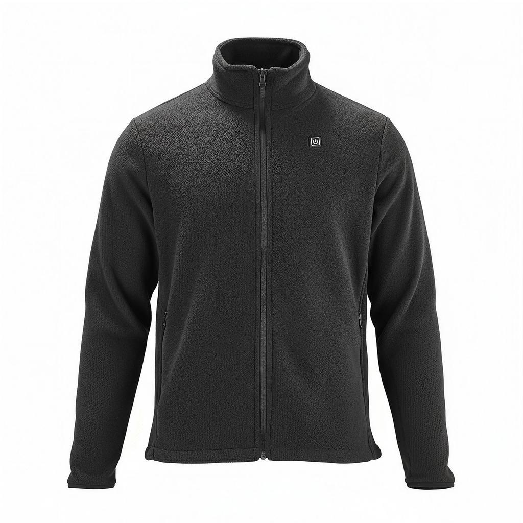 VEVOR Heated Fleece Jacket for Women, Heated Sweatshirt with 7.4V 16000mAh Rechargeable Power Bank Pack, 6 Heating Zones, 3 Temp Levels