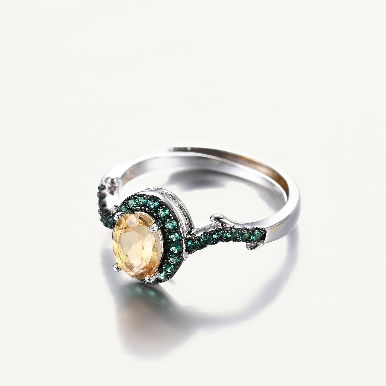 

Gb дизайн Nautral цитрин ежевика наборы колец с драгоценными камнями для женщин твердое серебро 925 пробы Роскошный воздушный змей свадебные украшения