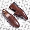 Men's Dress Shoes Trend Casual Business Leather Shoes Men Slip On Leather Loafers Male Formal Social Wedding Leather Shoes Men