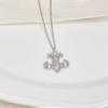 [Gioielli Qi Bicolore] Collana Iris Medievale Seta Spazzolata Retrò Personalità di Nicchia Lusso Leggero Senso di Alta Gamma Catena per Clavicola Donna