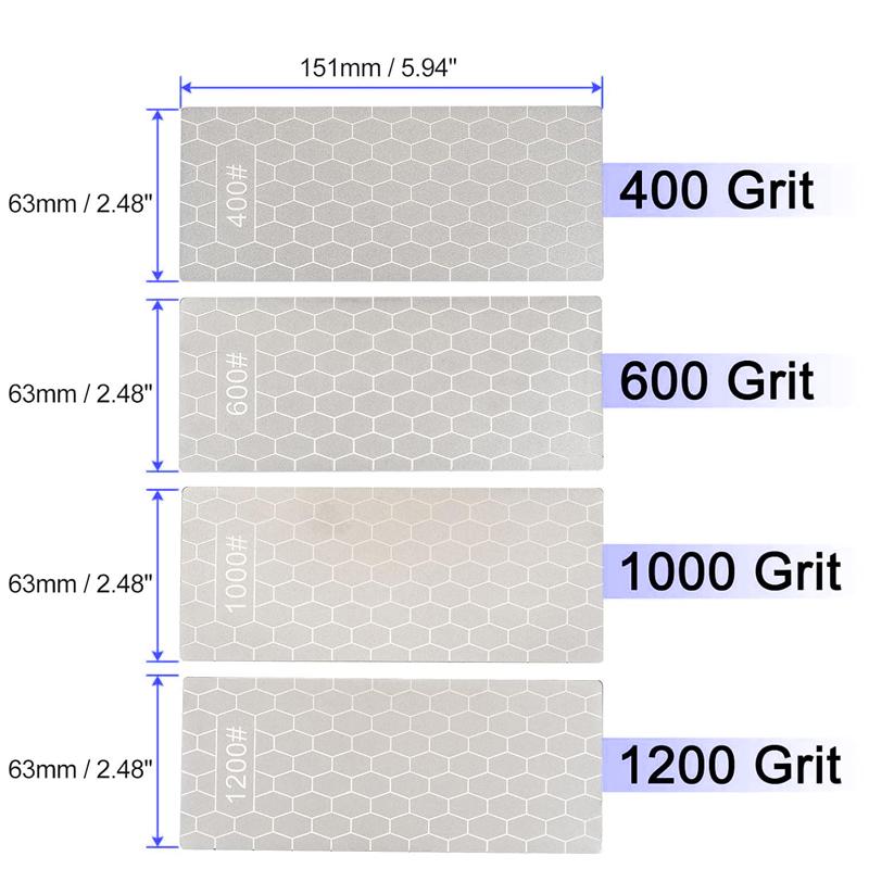 Ακονιστήρι μαχαιριών Diamond Grit 80-3000# Ακονιστήρι πέτρας Whetstone Επαγγελματικό εργαλείο λείανσης μαχαιριών ξύλου