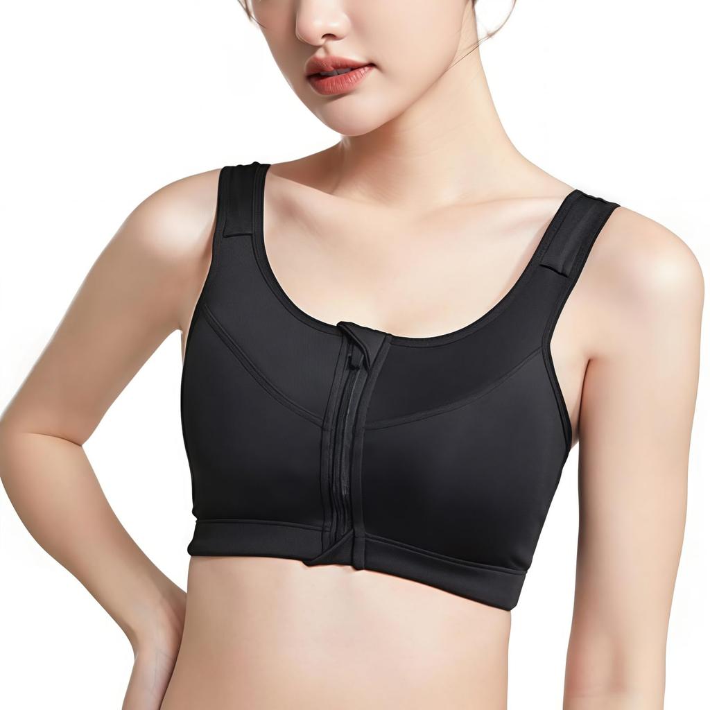 BlueBOA Wireless Sports Night Yoga Plus Integrated Molded Front Sportswear for and Day and Night Easy On and Size L Women's Bra, Bra, No-Slip,