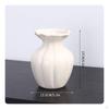 Cream Vase Minimalist Plain Ceramic Soilless Flower Holder for Tabletop, Living Room S