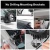 KIMISS Universal Hood LED Work Light, Adjustable Work Light Hood Mounting Bracket 304 Stainless Steel Car Truck Pickup SUV