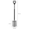 ERGONOMI STRAIGHT SPADER, GRAY - FS-1067512