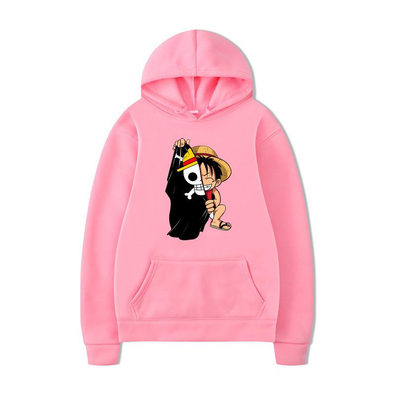 One Piece Luffy Printed Hoodie Men's and Women's Hooded Sweater