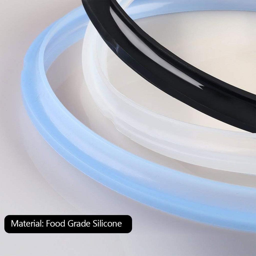 3 Pieces Efficient Silicone Seals Silicone Gasket Sealing Rings Kitchen Accessories Spare Part for 6QT Pressure Cookers