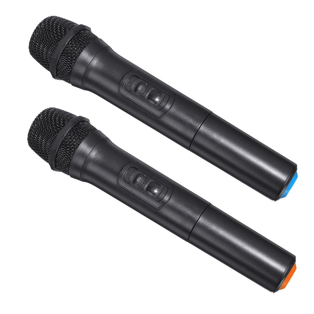 2 PCS Professional Wireless Microphone System with Receiver UHF Handheld Mic Speaker Karaoke Meeting Party