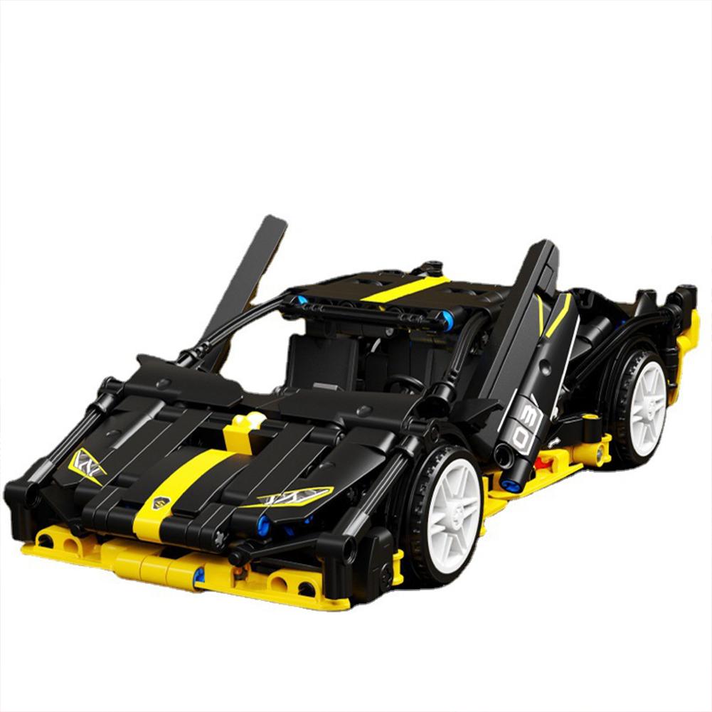Machinery Pull Back Sports Car Building Blocks Toys Small Particle Bricks Racing Vehicle Assembled Model Holiday Gifts For Boy