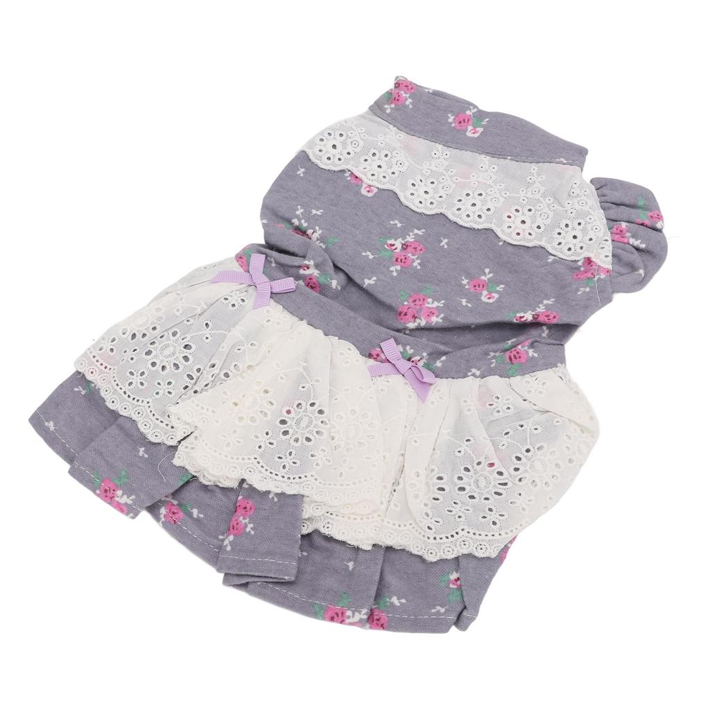 Dog Floral Dress Comfortable Breathable Pet Summer Dress for Puppy Kitten Small PetS