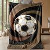 Golden Football Celebration Theme blanket Lightweight Warm Flannel Blanket Decorative Throw Blanket for Home Decoration