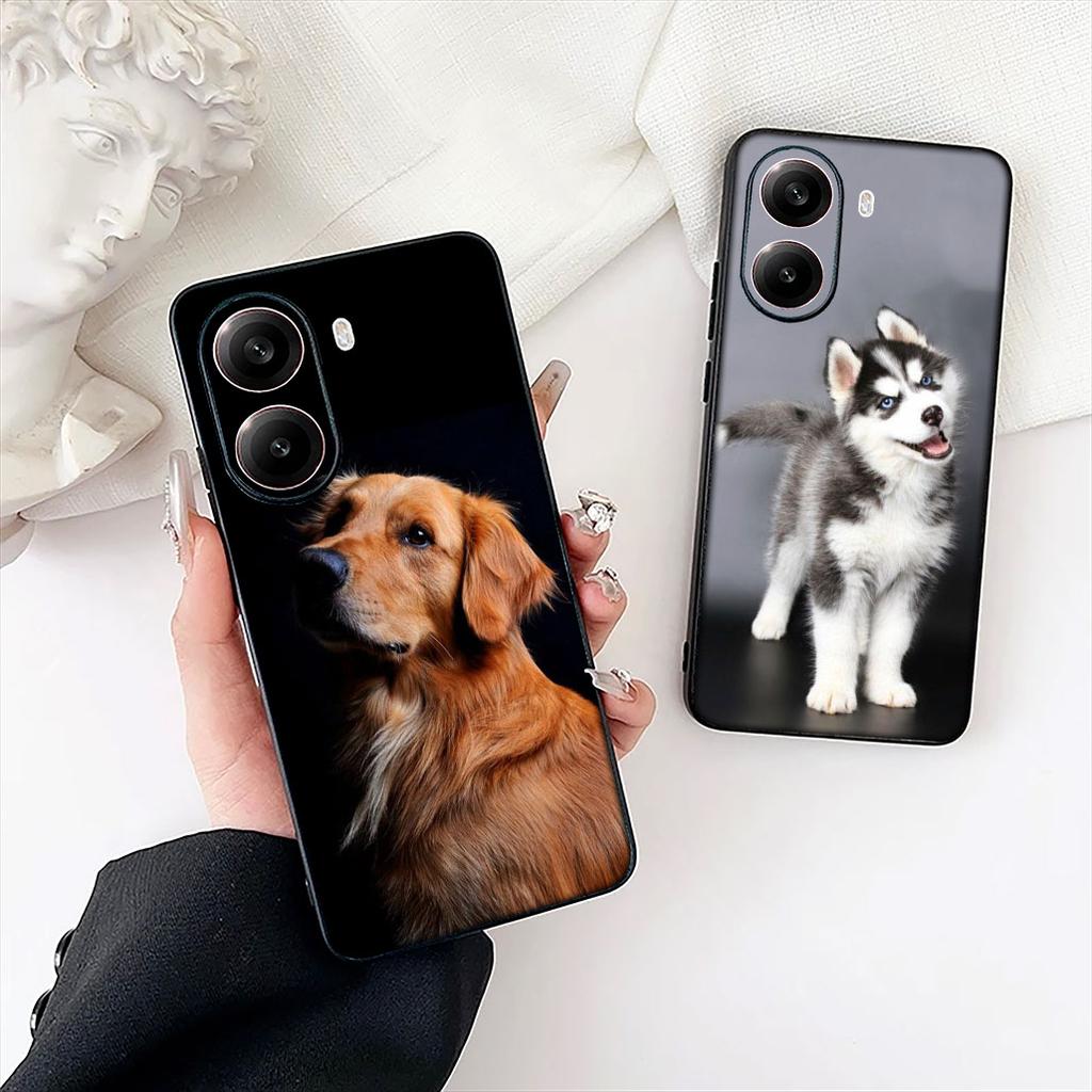 Husky Golden Retriever Dog Phone Case for Samsung Galaxy S22 S21 S20 FE Ultra Plus A35 A36 A37 A33 A34 A04 A71 Cover Casing