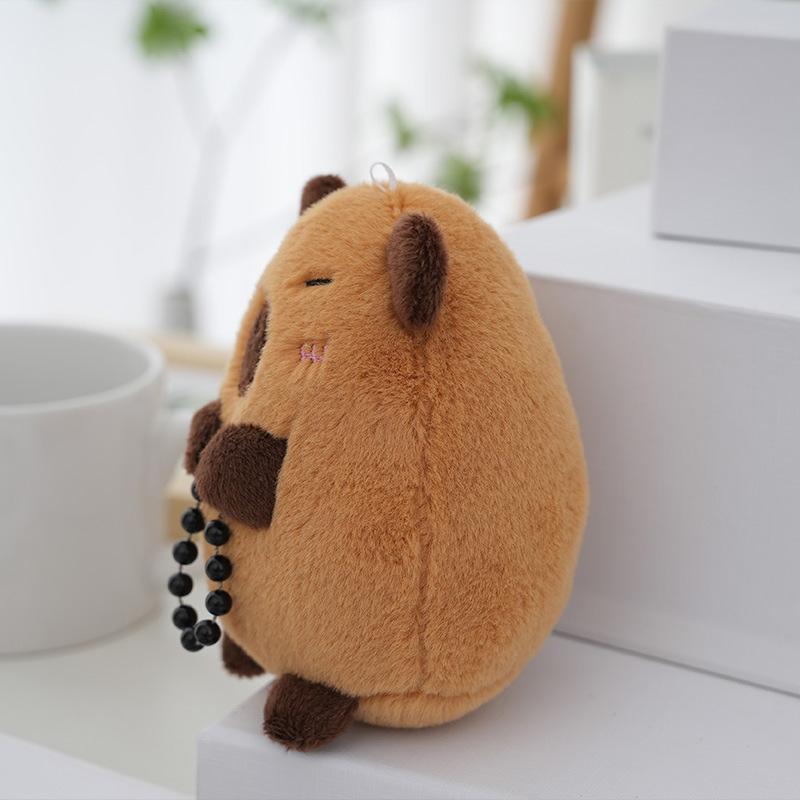Capibala Doll Cute Capybara Plush Toy Key Chain Backpack Ornaments Bag Pendant