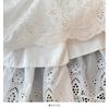 Women's High Waist A-line Lace Patchwork Skirt with French Embroidery - Spring 2026 Collection