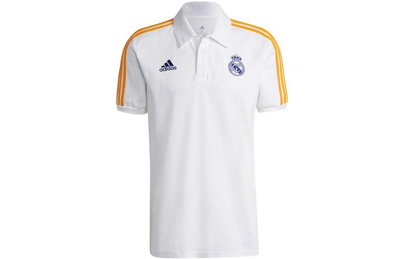 Adidas Polo Shirts Men s White Polo Collar Moderate Straight Fit GR4242 XXL