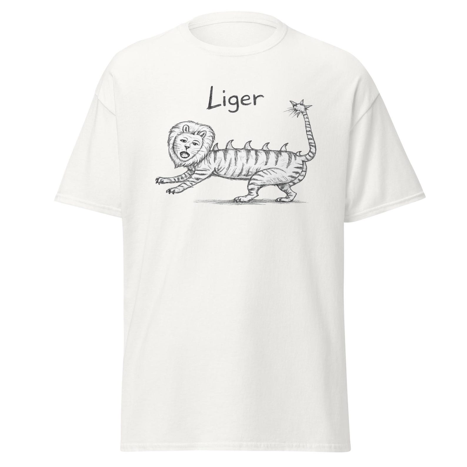 Liger Sketch - Funny Movie Quote Animal Drawing T-Shirt, Unisex 3XL