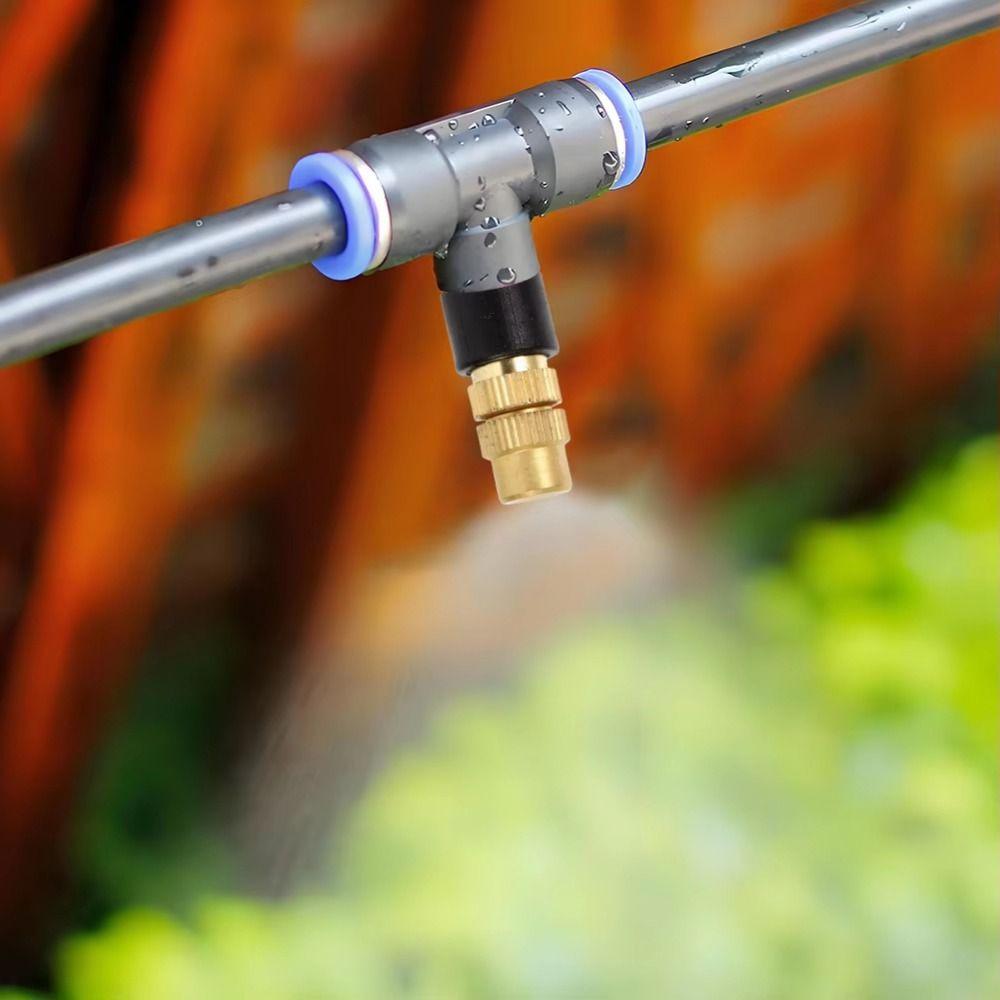 10Pcs Atomizing Design Misting Nozzles Adjustable Spray Garden Sprinklers Plant Watering