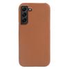 For Samsung Galaxy S22 5G Litchi Texture Magnetic Phone Case Anti-scratch Genuine Cow Leather+PC Cover